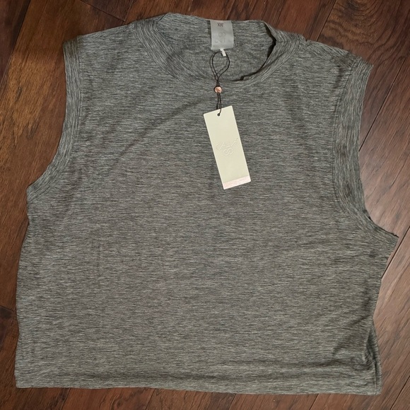 Calia Women's Lustralux Mock Neck Tank Breathable Soft Fabric Top XXL Gray NWT - Picture 4 of 9